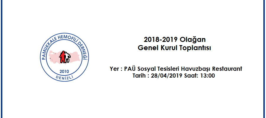 2018-2019 Olağan Genel Kurul Toplantısı